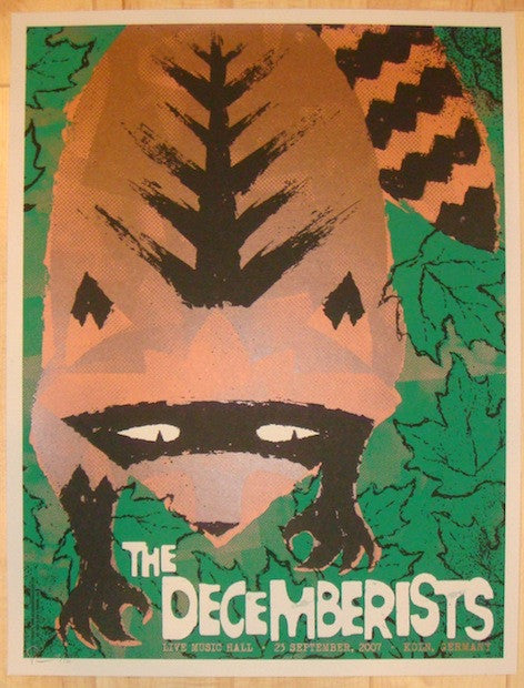 2007 The Decemberists - Koln II Silkscreen Concert Poster by Todd Slater