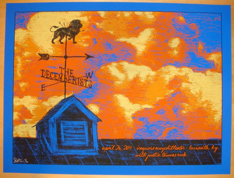 2011 The Decemberists - Louisville Variant Concert Poster by Todd Slater