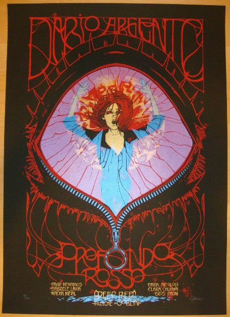 2012 "Deep Red" - Silkscreen Movie Poster by Malleus