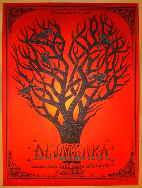 2012 Devotchka - Denver Silkscreen Concert Poster by Emek