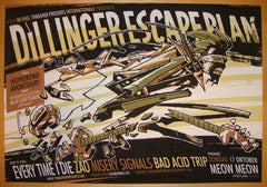 2004 Dillinger Escape Plan - Portland II Poster by Guy Burwell