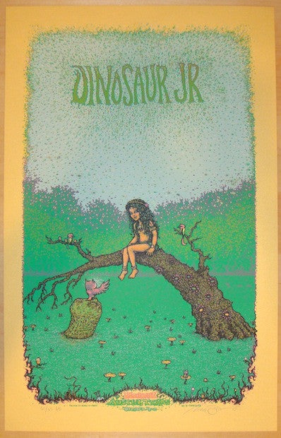 2012 Dinosaur Jr. - Austin Silkscreen Concert Poster by Marq Spusta
