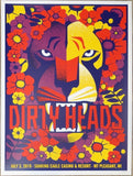 2019 Dirty Heads - Mt Pleasant Silkscreen Concert Poster by Dan Stiles