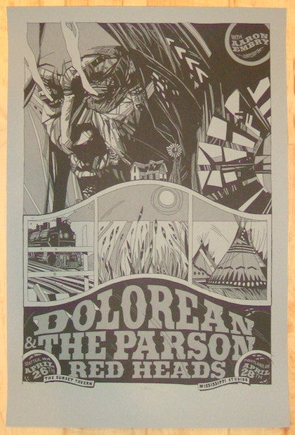 2012 Dolorean & Parson Red Heads - Variant Poster by Tyler Stout