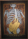 2009 Down HellFest Silkscreen Concert Poster by Malleus