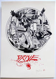 2013 "Drive" - Letterpress Movie Poster by Tyler Stout