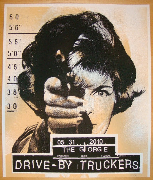 2010 Drive-By Truckers - Gorge Concert Poster by Joanna Wecht