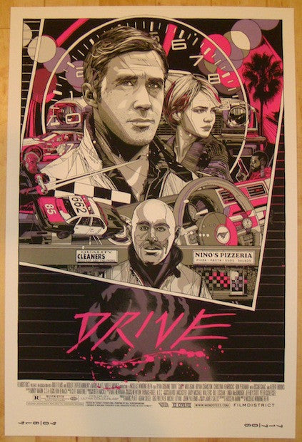 2013 "Drive" - Portrait Silkscreen Movie Poster by Tyler Stout