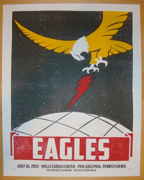 2013 The Eagles - Philadelphia Concert Poster by Print Mafia