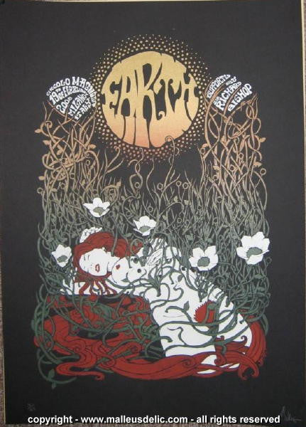 2008 Earth - Milan Silkscreen Concert Poster by Malleus