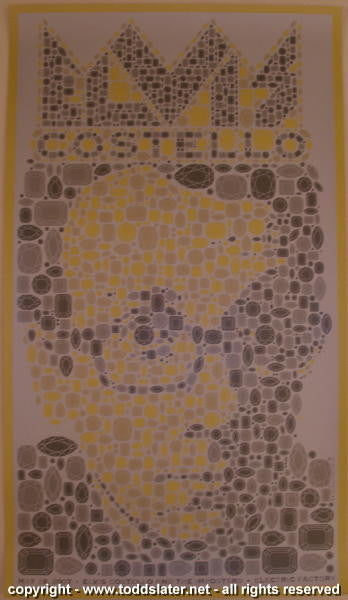 2007 Elvis Costello - Philadelphia Silkscreen Concert Poster by Todd Slater