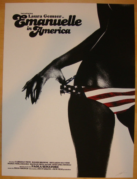 2012 "Emanuelle In America" - Silkscreen Movie Poster by Shaw