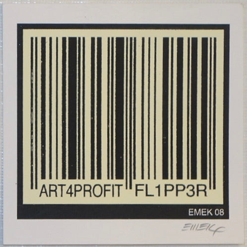 2008 Art4Profit Fl1pp3r - Small Silkscreen Handbill by Emek