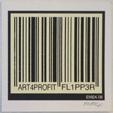 2008 Art4Profit Fl1pp3r - Small Silkscreen Handbill by Emek