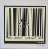 2008 Don't Exp3ct A Fr33b1e 3v3ryt1me - Small Silkscreen Handbill by Emek