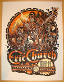 2012 Eric Church - NYC Silkscreen Concert Poster by Guy Burwell