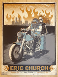 2014 Eric Church - Denver Silkscreen Concert Poster by Matt Leunig