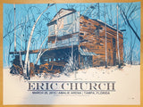 2015 Eric Church - Tampa Silkscreen Concert Poster by Tim Doyle
