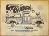 2017 Eric Church - Tuscaloosa Silkscreen Concert Poster by Methane