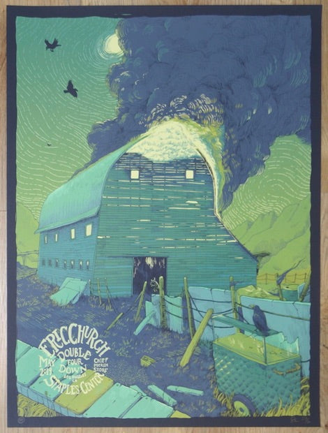 2019 Eric Church - Los Angeles II Silkscreen Concert Poster by Dave Kloc