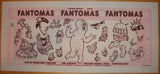 2005 Fantomas - Silkscreen Concert Poster by Guy Burwell
