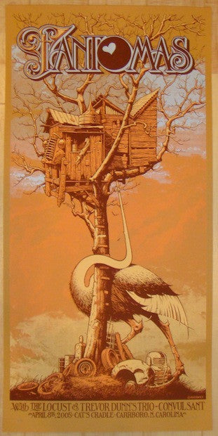 2005 Fantomas - Carrsboro Concert Poster by Aaron Horkey