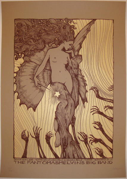2006 Melvins Fantomas Big Band - Torino Silkscreen Concert Poster by Malleus