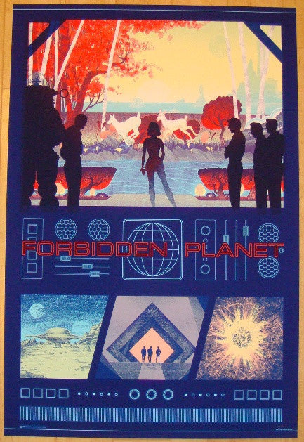 2012 "Forbidden Planet" - Silkscreen Movie Poster by Kevin Tong