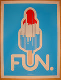 2013 Fun - Cincinnati Silkscreen Concert Poster by Tommy Sheehan