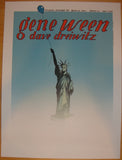 2011 Gene Ween - Brooklyn Concert Poster by Justin Santora