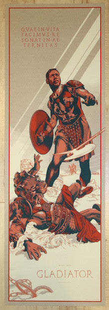 2015 "Gladiator" - Silkscreen Movie Poster by Martin Ansin