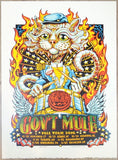 2016 Gov't Mule - Fall Tour Linocut Concert Poster by AJ Masthay