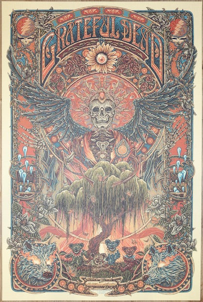 2022 Grateful Dead - St. Stephen Silkscreen Art Print Poster by Luke Martin