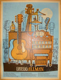 2010 Gregg Allman - Silkscreen Tour Poster by Methane