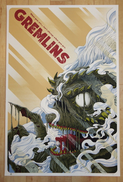 2014 "Gremlins" - Silkscreen Movie Poster by Randy Ortiz