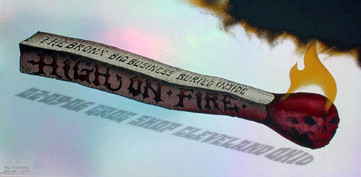 2006 High On Fire - Foil Variant Concert Poster by Emek