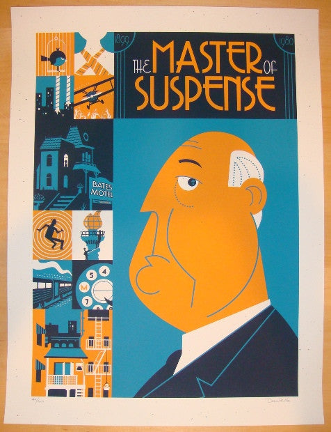 2012 "Alfred Hitchcock" - Silkscreen Movie Poster by Perillo