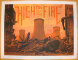 2012 High On Fire - Chicago Concert Poster by Crosshair