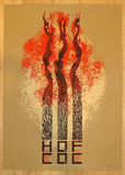 2012 High On Fire - Santa Cruz Concert Poster by Malleus
