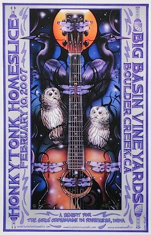 2007 Honkytonk Homeslice - Boulder Creek Concert Poster by Michael Everett