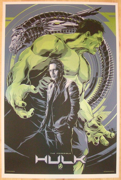 2012 "The Hulk" - Silkscreen Movie Poster by Ken Taylor