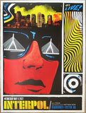 2022 Interpol - Boston Silkscreen Concert Poster by Ivan Minsloff