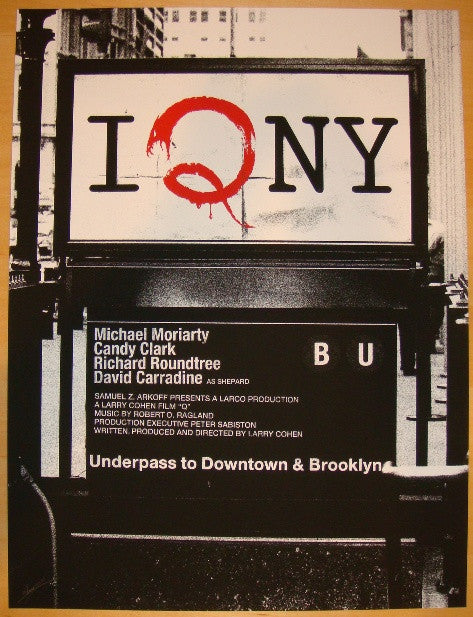 2012 "I Q NY" - Silkscreen Movie Poster by Jay Shaw