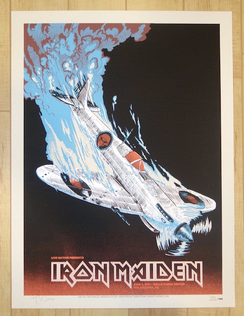 2017 Iron Maiden - Philadelphia Silkscreen Concert Poster by Tim Doyle