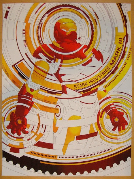2013 "Iron Man 3' - Mark III Movie Poster by Hanzel Haro