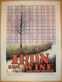 2011 Iron and Wine - Sillkscreen Tour Poster by Justin Santora