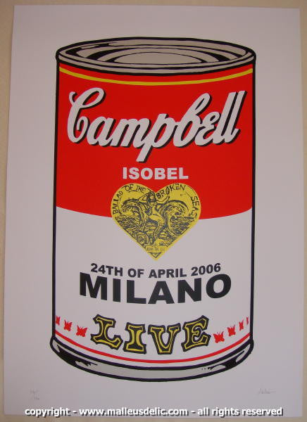 2006 Isobel Campbell - Milan Silkscreen Concert Poster by Malleus