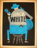 2012 Jack White - Atlanta Silkscreen Concert Poster by Methane