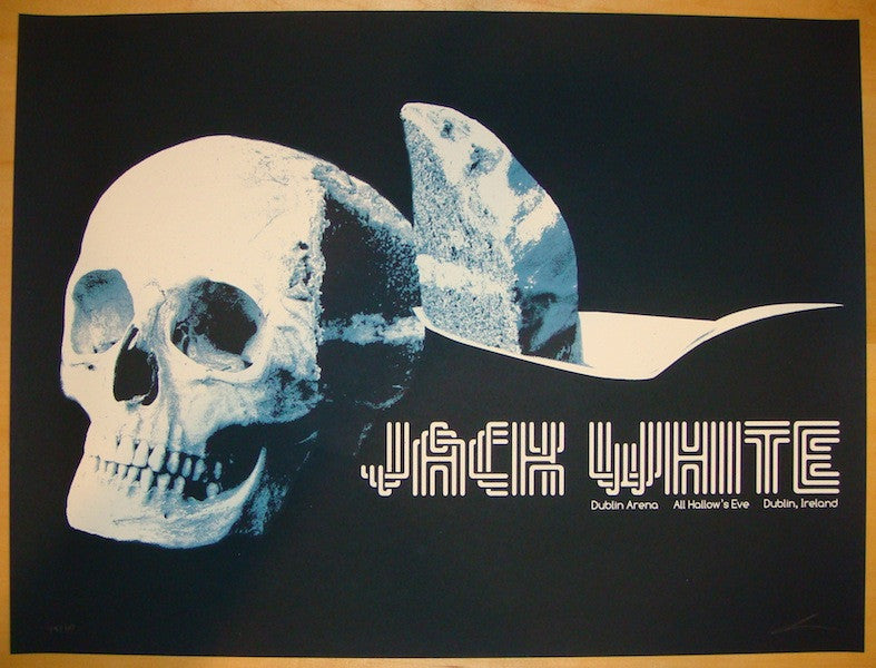 2012 Jack White - Dublin Silkscreen Concert Poster by Jay Shaw