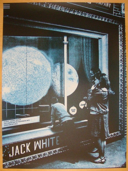 2012 Jack White - Eugene Silkscreen Concert Poster by The Silent Giants